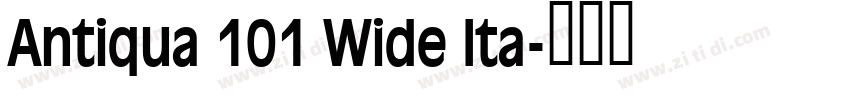 Antiqua 101 Wide Ita字体转换 Antiqua 101 Wide Ita字体转换